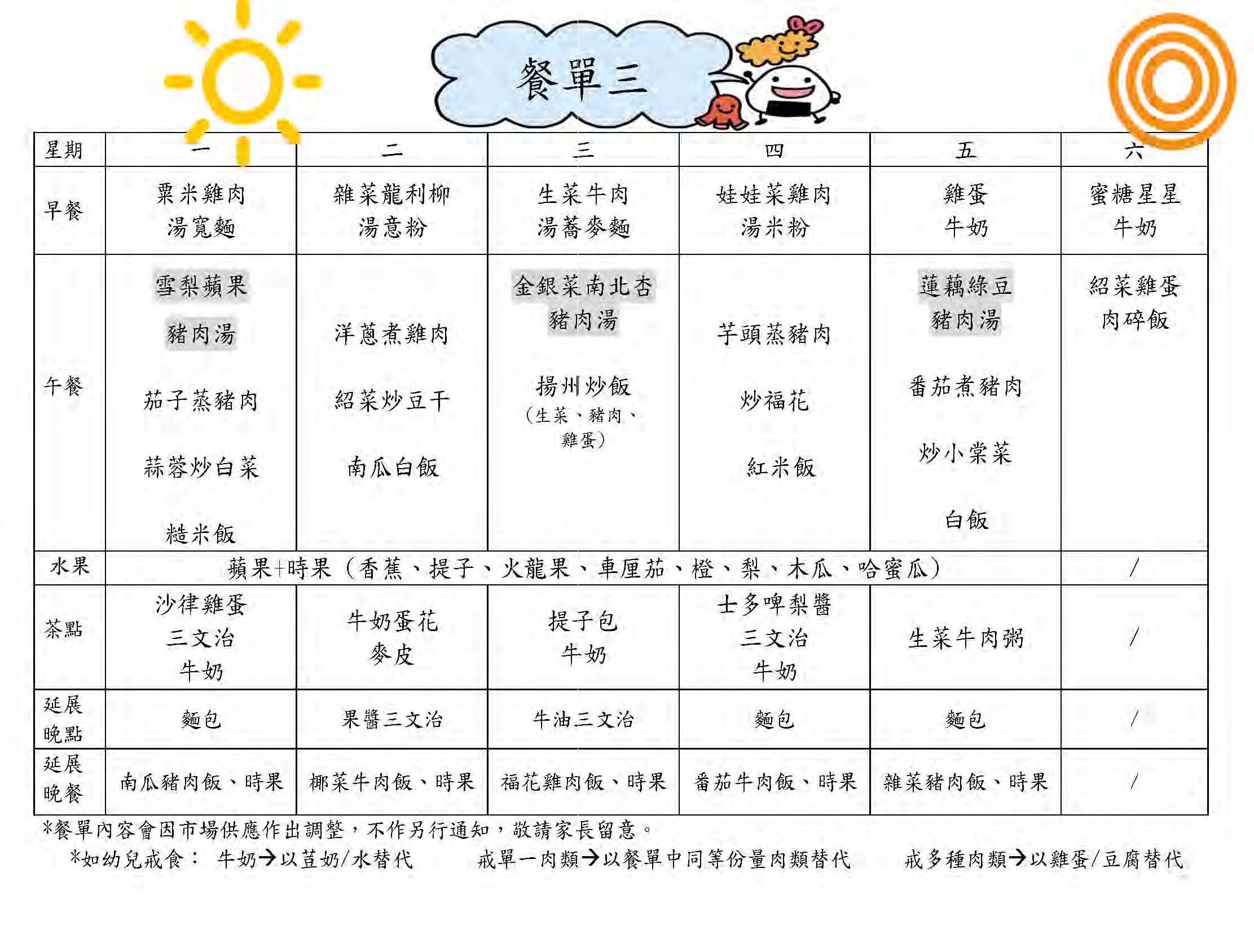 本頁圖片/檔案 - 餐單三