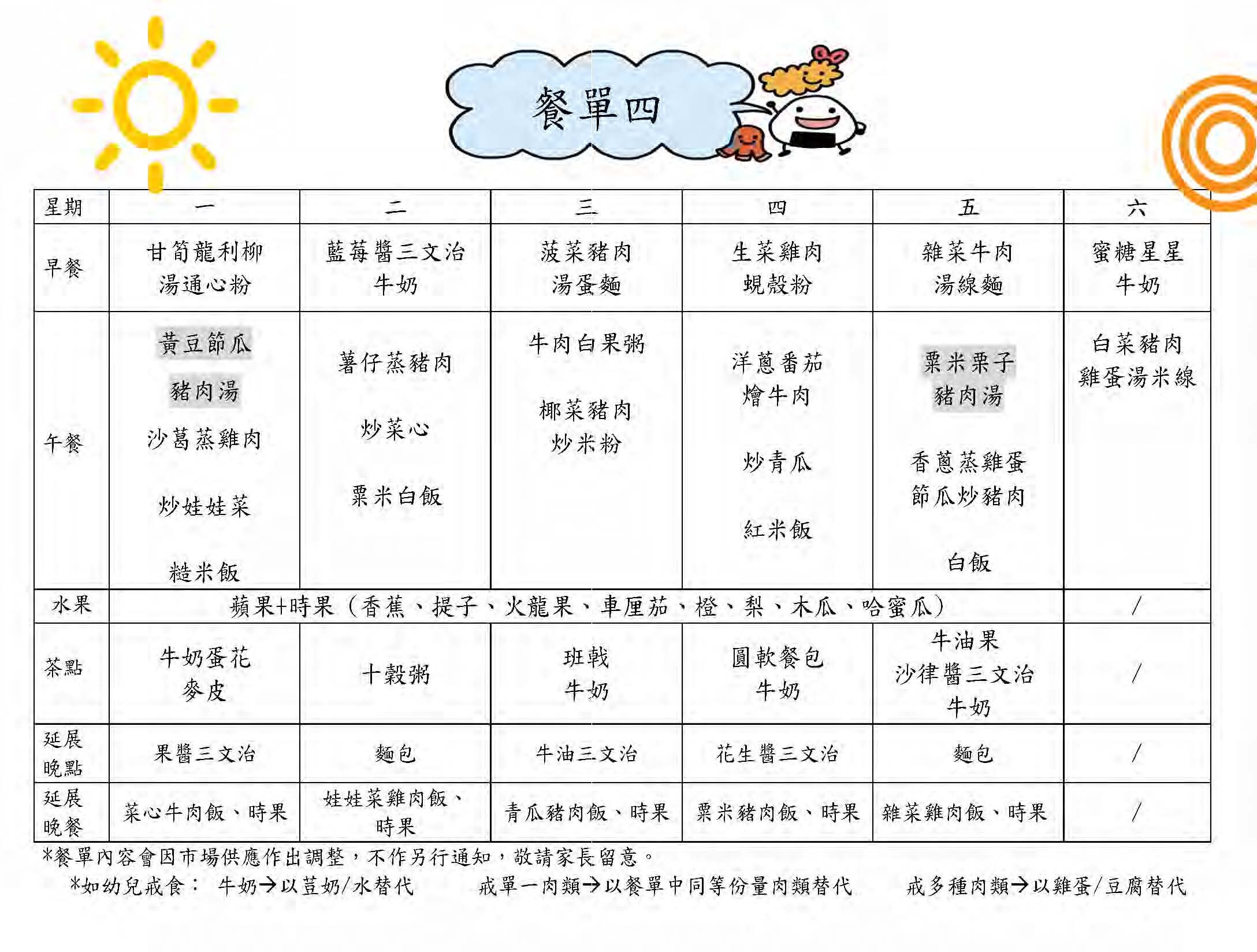 本頁圖片/檔案 - 餐單四